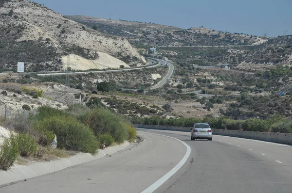 Hermosa Calle Del Paisaje Pafos — Foto de Stock