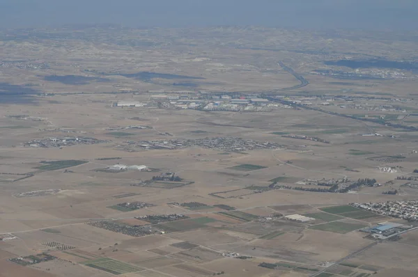 Belle Vue Depuis Fenêtre Avion Chypre — Photo