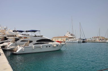 Kıbrıs'ta güzel Limasol Marina