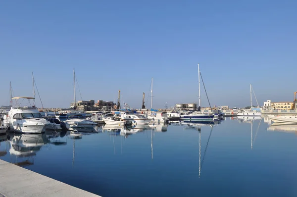 Красивая Гавань Лимассола Кипрусе — стоковое фото