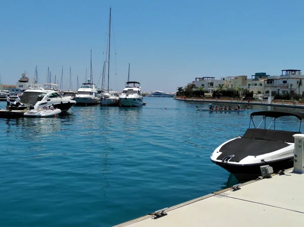 Kıbrıs Güzel Limasol Marina — Stok fotoğraf