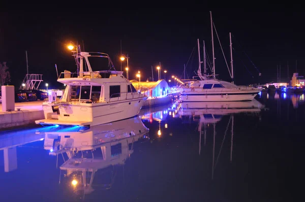 Malam Yang Indah Limassol Marina Siprus — Stok Foto