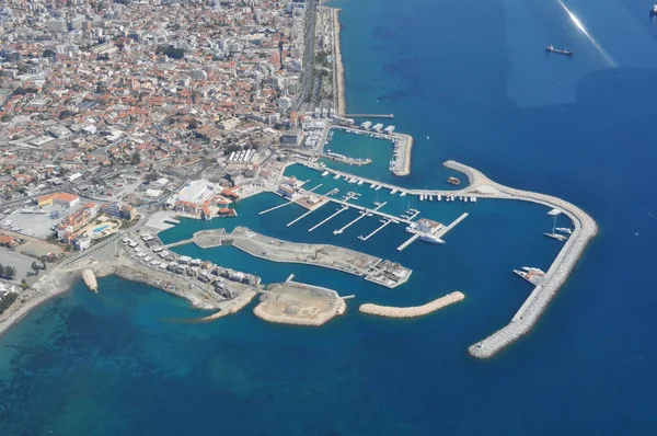 Nádherný Přehled Limassol Marina Kypru — Stock fotografie