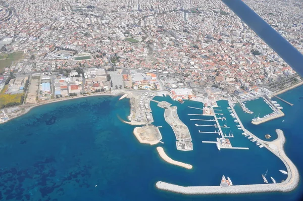 Kıbrıs Güzel Genel Bakış Limasol Marina — Stok fotoğraf