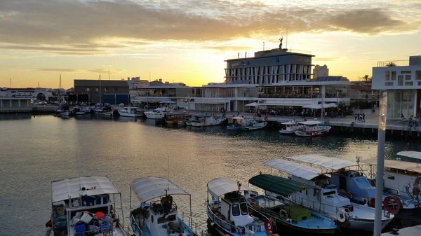 Kıbrıs Güzel Eski Port Limasol — Stok fotoğraf