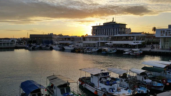 Gyönyörű Old Port Limassol Cipruson — Stock Fotó