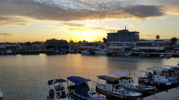 Den Vackra Gamla Hamnen Limassol Cypern — Stockfoto