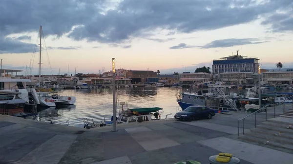 Kıbrıs Güzel Eski Port Limasol — Stok fotoğraf