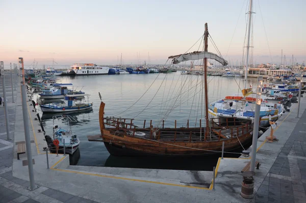 Kıbrıs Güzel Eski Port Limasol — Stok fotoğraf