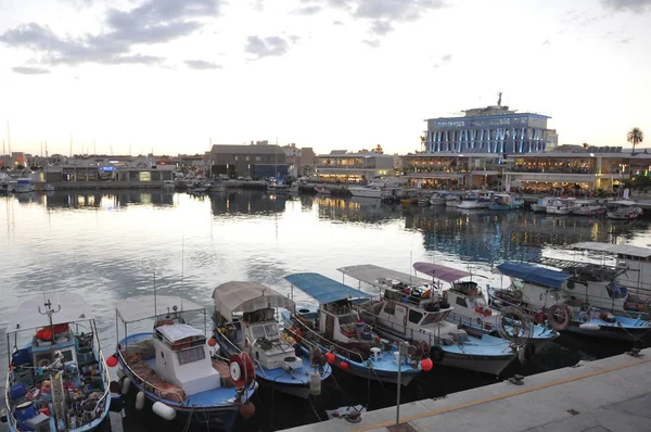 美丽的老港口利马索尔在塞浦路斯 — 图库照片