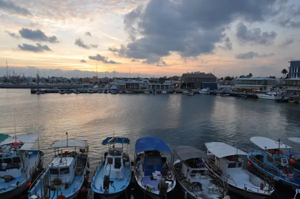 Όμορφο Παλιό Λιμάνι Της Λεμεσού Στην Κύπρο — Φωτογραφία Αρχείου