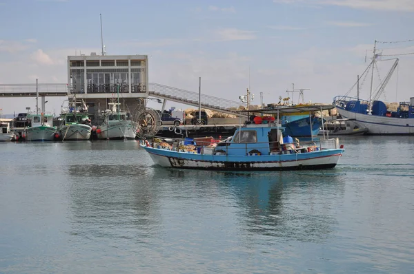 Όμορφο Παλιό Λιμάνι Της Λεμεσού Στην Κύπρο — Φωτογραφία Αρχείου