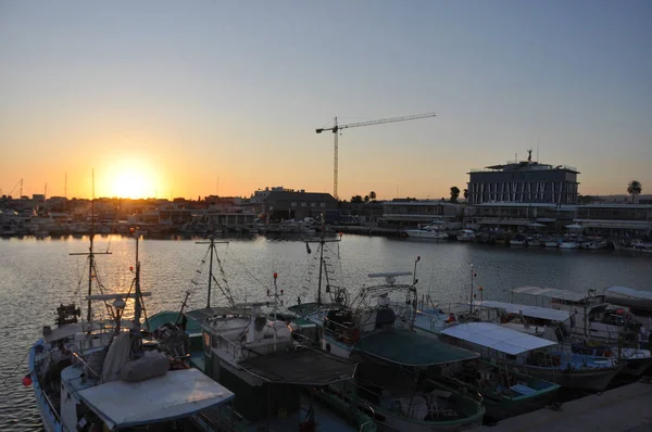 Kıbrıs Güzel Eski Port Limasol — Stok fotoğraf