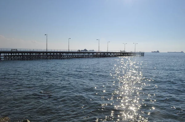 Kıbrıs Güzel Eski Port Limasol — Stok fotoğraf