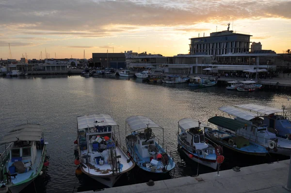 Kıbrıs Güzel Eski Port Limasol — Stok fotoğraf