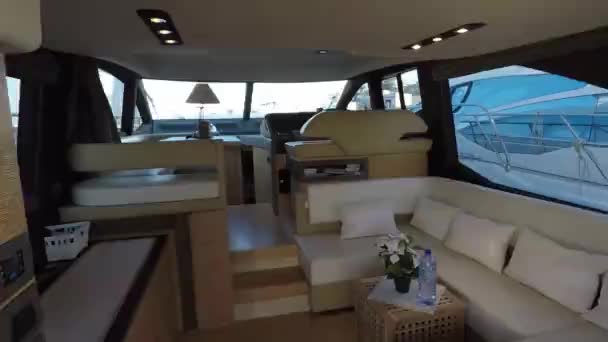 Beautiful Luxury Yacht — Stockvideo