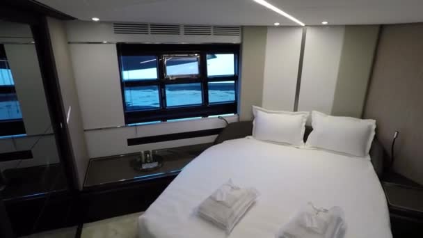 Beautiful Luxury Yacht — Stockvideo