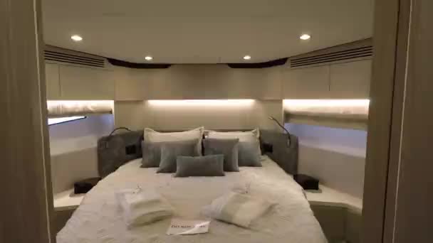 Beautiful Luxury Yacht — Stockvideo