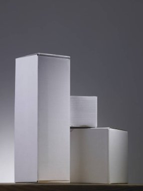 boş beyaz kağıt kutusu ahşap tablo