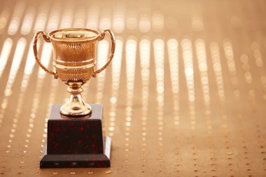 Altın trophy yakın çekim