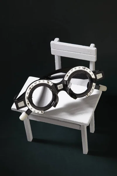 Eyes Examination Tool Mini Table Chair — Stock Photo, Image