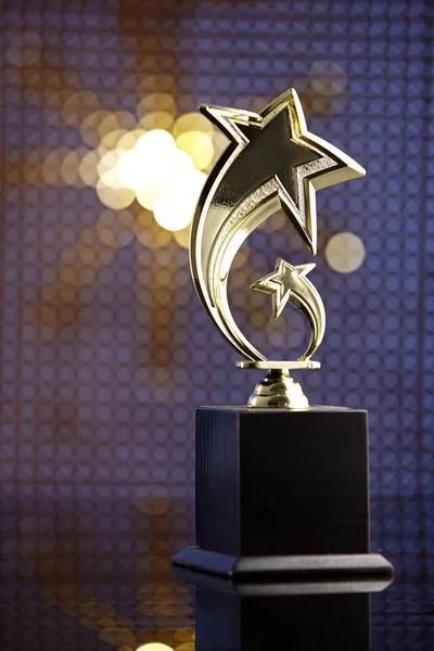 Sparkling Trophy Stage Close — Stock Photo, Image
