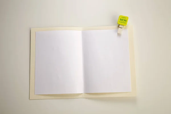 ハッピーマンデーの空白のグリーティング カード — ストック写真