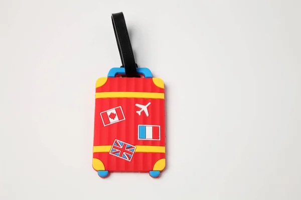 Luggage Tag White Background — Stock Photo, Image