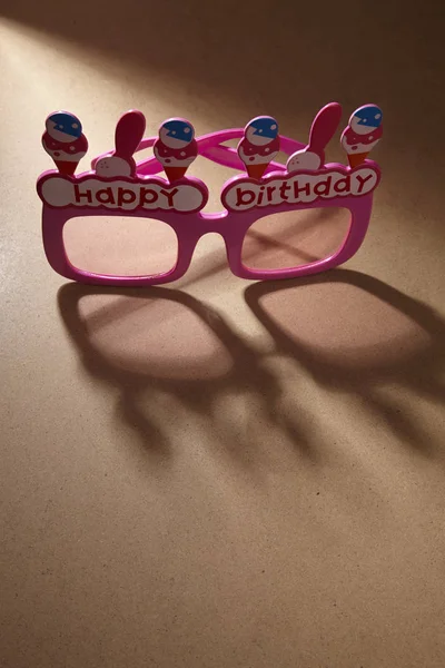 Všechno Nejlepší Narozeninám Design Brýle — Stock fotografie