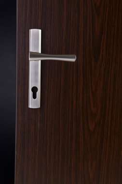 Modern, çağdaş çelik sapı ve anahtar deliği detay