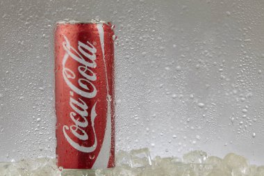 Kuala lumpur Malezya-14 Şubat 2017 editoryal fotoğraf buzlu bir dondurucuda klasik Coca-Cola olabilir. Coca-Cola Company en popüler pazar lideridir
