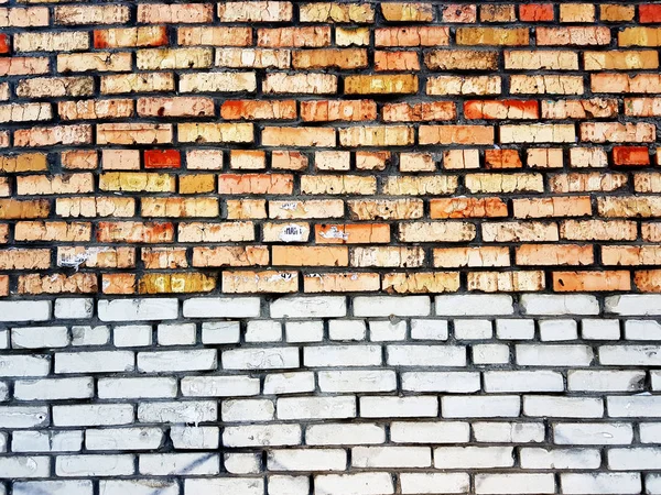 Brick and brick wall with concrete and mortar