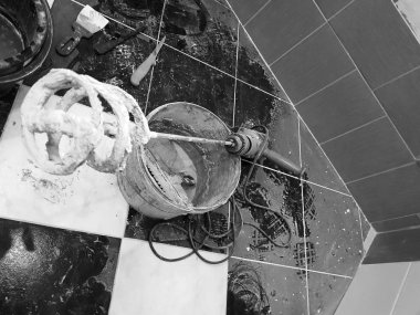 Onar - bir büyük matkap veya sıva için mikser