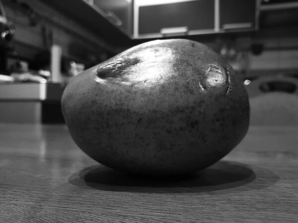 Beautiful, ripe and delicious mango on the table