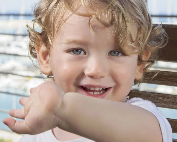 Retrato Masculino Niño Años —  Fotos de Stock