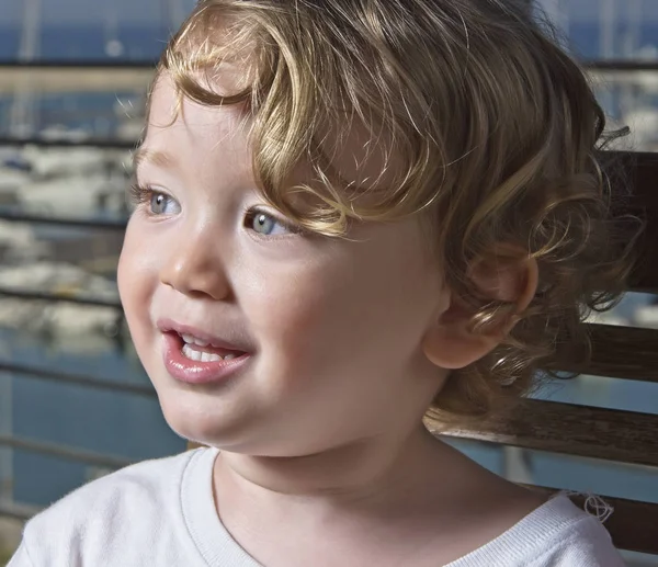 Jahre Altes Männliches Kinderporträt — Stockfoto