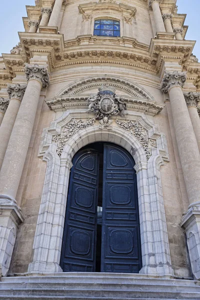 Италия Сицилия Рагуза Ибла Вид Фасад Собора Святого Георгия Стиле — стоковое фото
