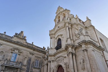 İtalya, Sicilya, ragusa Ibla, St joseph Kilisesi (18nci yüzyıl Barok Cephesi)