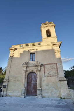 İtalya, Sicilya, Ragusa Ibla, görünümü ve Barok St. Vincent Ferreri Church cephe (18. yüzyıl a.C.)