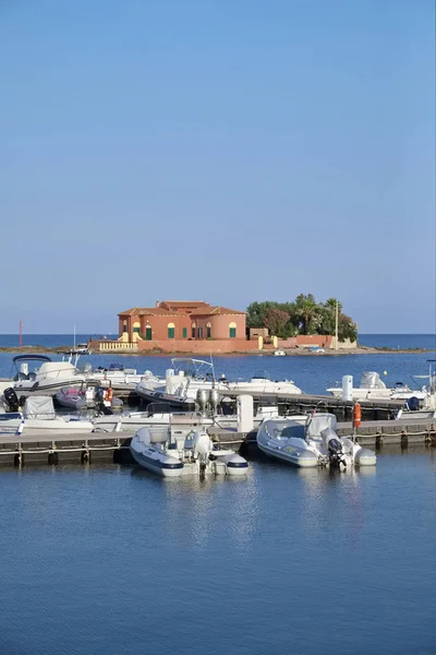 Italy Sicily Marzamemi Siracusa Province July 2018 View Marina Editorial — Stock Photo, Image