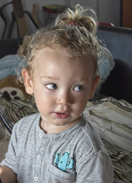 Jaar Oud Mannelijk Kind Portret — Stockfoto