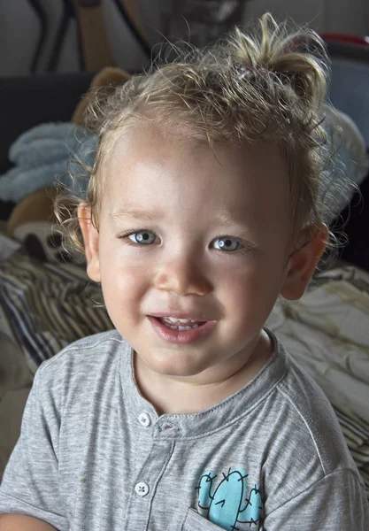 Years Old Male Child Portrait — Stock Photo, Image