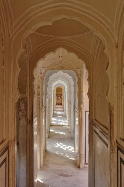 Hindistan. Rajasthan, Jaipur, Rüzgâr Sarayı (Hawa Mahal), Maharaja Sawai Pratap Singh tarafından 1799 yılında inşa edildi.