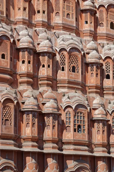 Índia Rajastão Jaipur Fachada Palácio Dos Ventos Hawa Mahal Construída — Fotografia de Stock