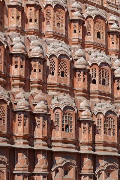 Indien Rajasthan Jaipur Vindarnas Palats Fasad Hawa Mahal Uppförd 1799 — Stockfoto