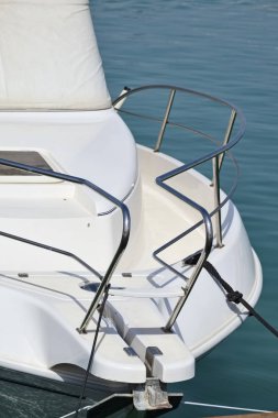 İtalya, Sicilya, Akdeniz, Marina di Ragusa; Port motorlu tekne 