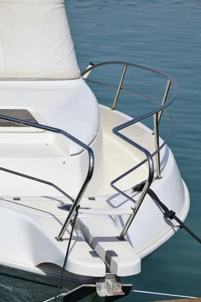 Italien Sizilien Mittelmeer Marina Ragusa Motorboot Hafen — Stockfoto