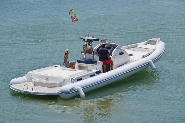 Italien Sizilien Mittelmeer Marina Ragusa Juli 2018 Menschen Auf Einem — Stockfoto