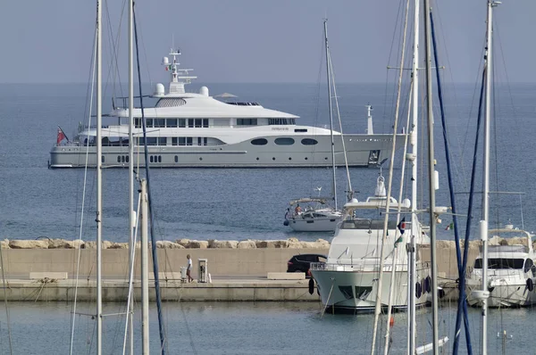 Italien Sizilien Mittelmeer Marina Ragusa September 2018 Luxusyachten Leitartikel — Stockfoto