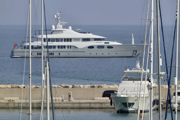 Italien Sizilien Mittelmeer Marina Ragusa September 2018 Luxusyachten Leitartikel — Stockfoto